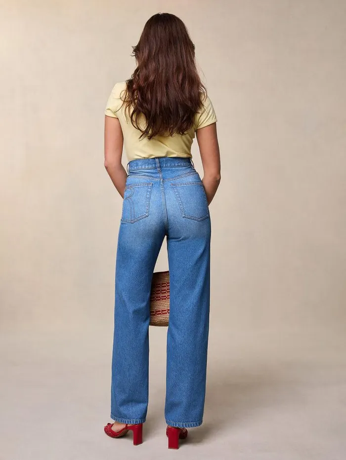 Rouje Denim Women Montorgueil Jeans Uni Indigo Double Stone