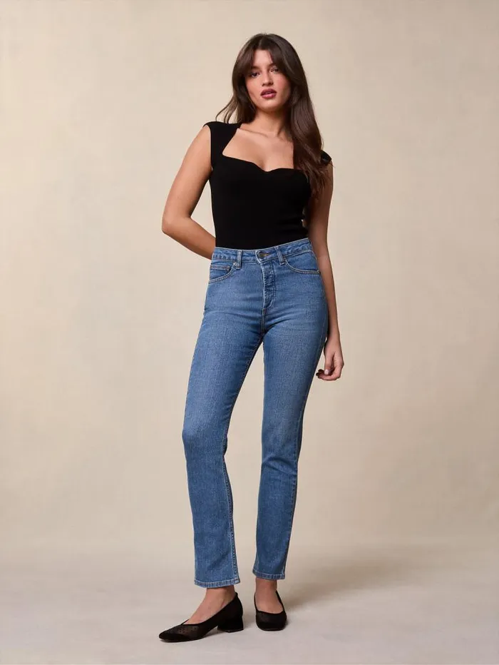 Rouje Denim Women Odeon Jeans Indigo Double Stoneindigodoublestone