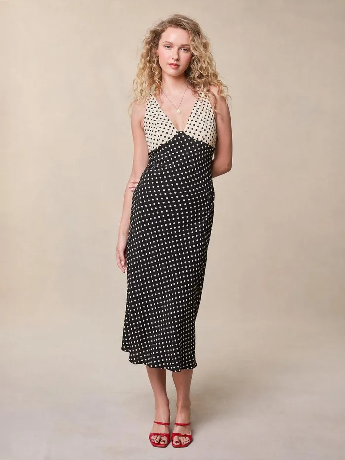 Rouje Dresses Women Alois Dress Pois Carmen Noir