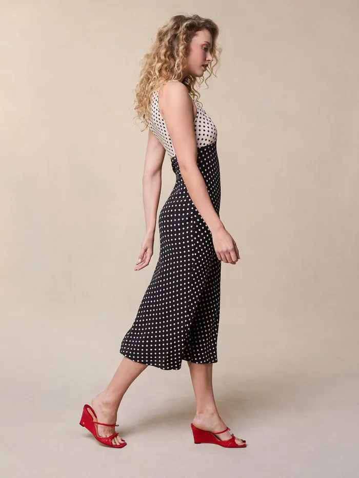 Rouje Dresses Women Alois Dress Pois Carmen Noir
