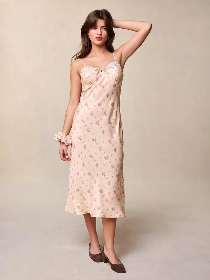 Rouje Dresses Women Dune Dress Bouquet Charmant Poudre