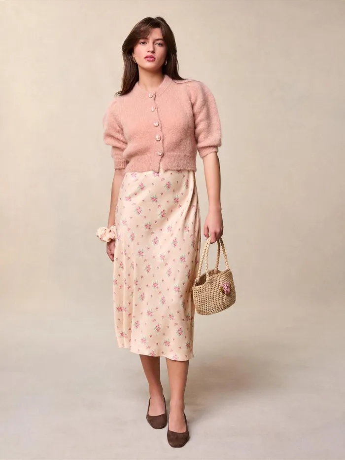 Rouje Dresses Women Dune Dress Bouquet Charmant Poudre