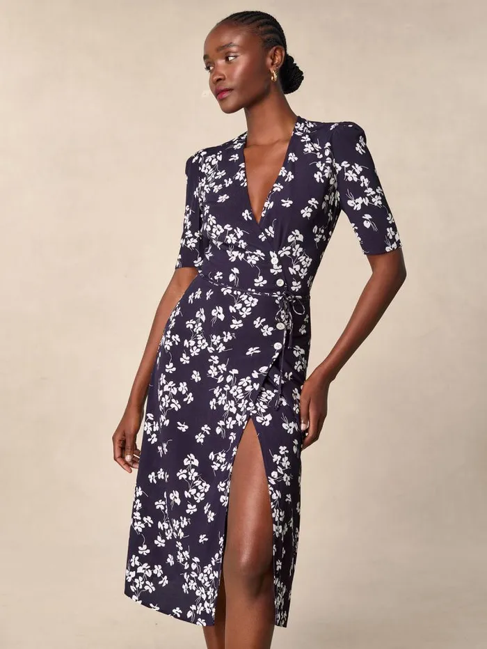 Rouje Dresses Women Gabin Dress Cerisier Marine