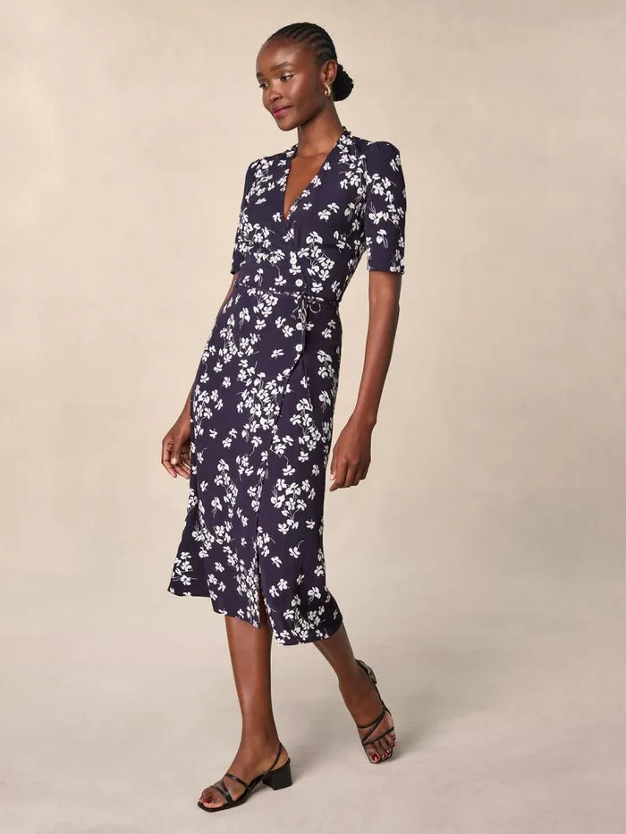 Rouje Dresses Women Gabin Dress Cerisier Marine