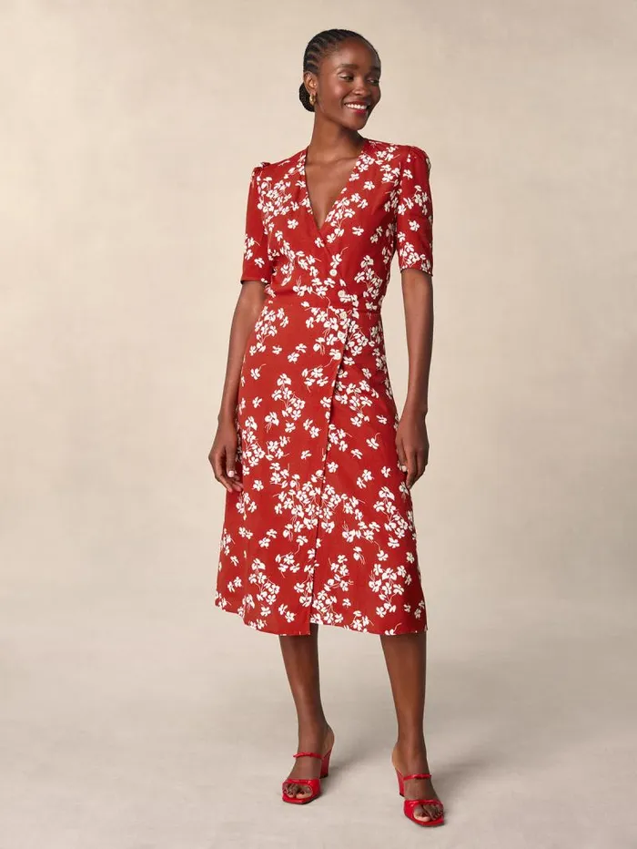 Rouje Dresses Women Gabin Dress Cerisier Rouge