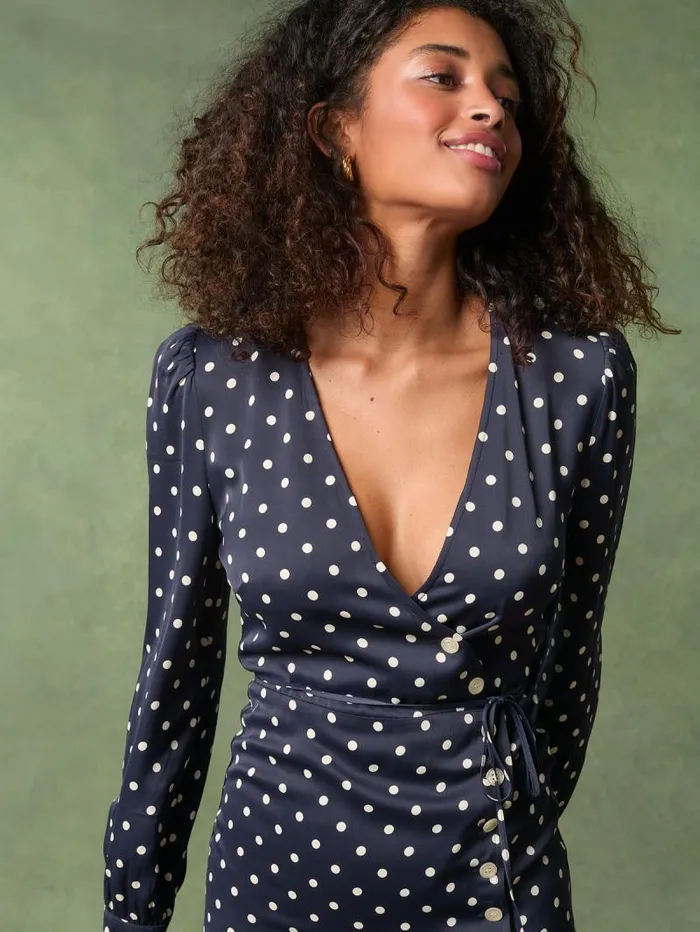 Rouje Dresses Women Gabinette Dress Pois Marine