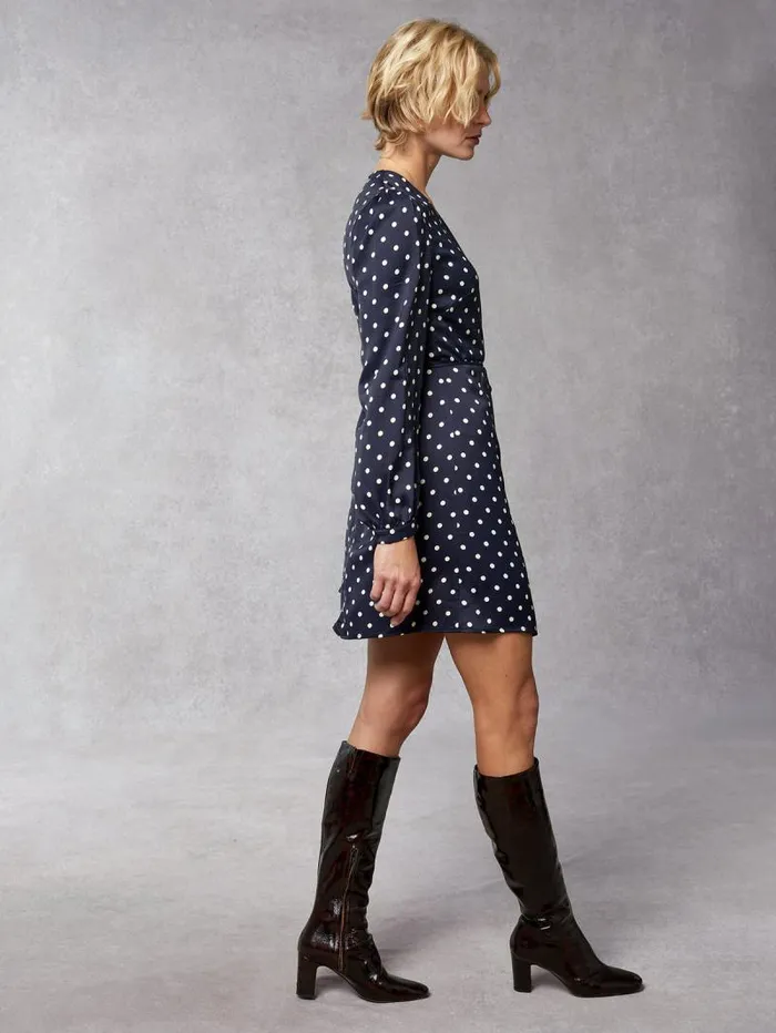 Rouje Dresses Women Gabinette Dress Pois Marine