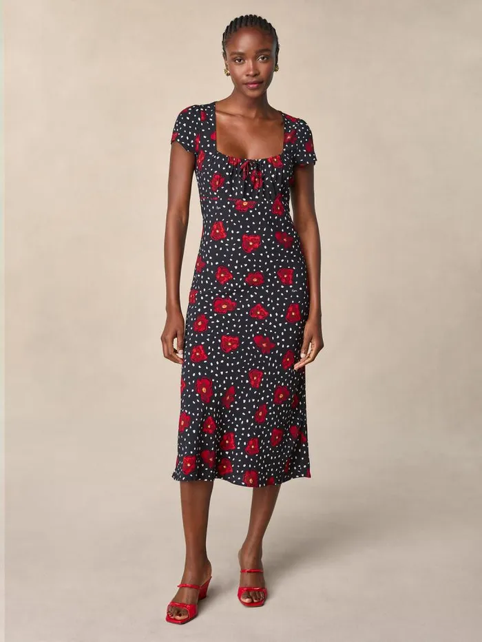 Rouje Dresses Women Ines Dress Fleursdete Noir
