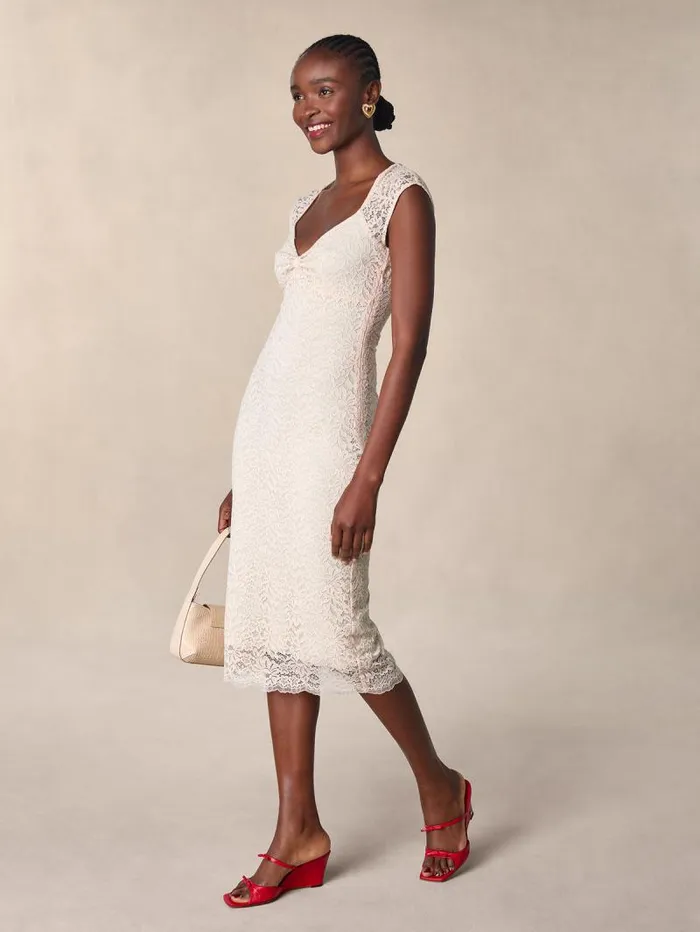 Rouje Dresses Women Laly Dress Dentelle Rosepale