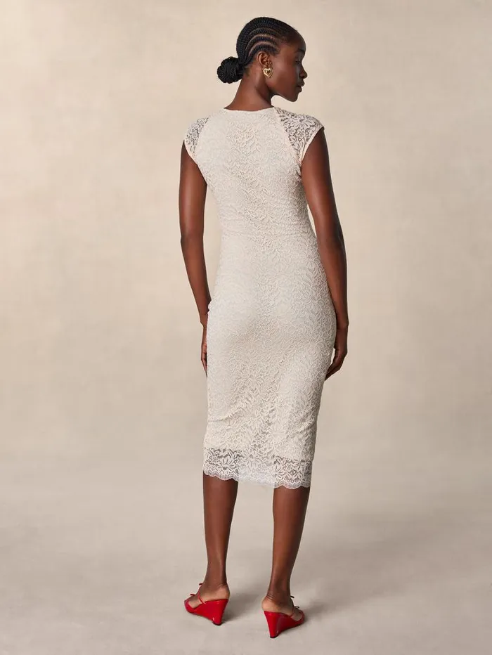 Rouje Dresses Women Laly Dress Dentelle Rosepale