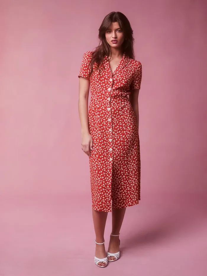 Rouje Dresses Women Marin Dress Dimanche Bucolique Rouge
