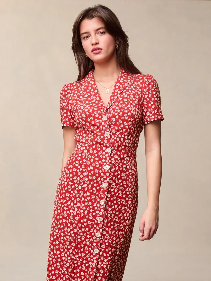 Rouje Dresses Women Marin Dress Dimanche Bucolique Rouge