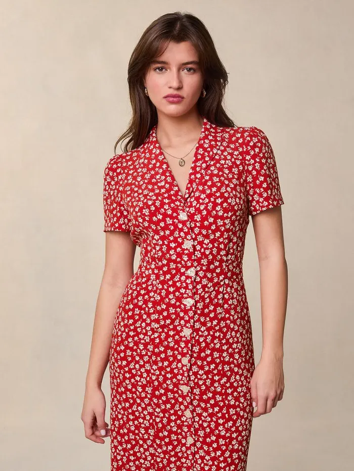 Rouje Dresses Women Marin Dress Dimanche Bucolique Rouge