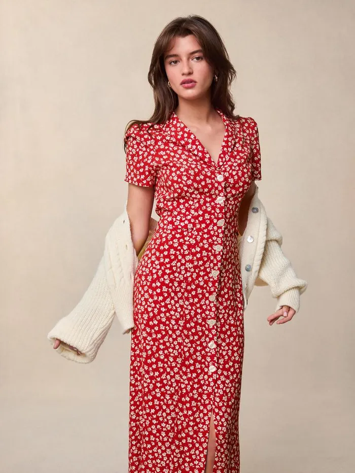 Rouje Dresses Women Marin Dress Dimanche Bucolique Rouge