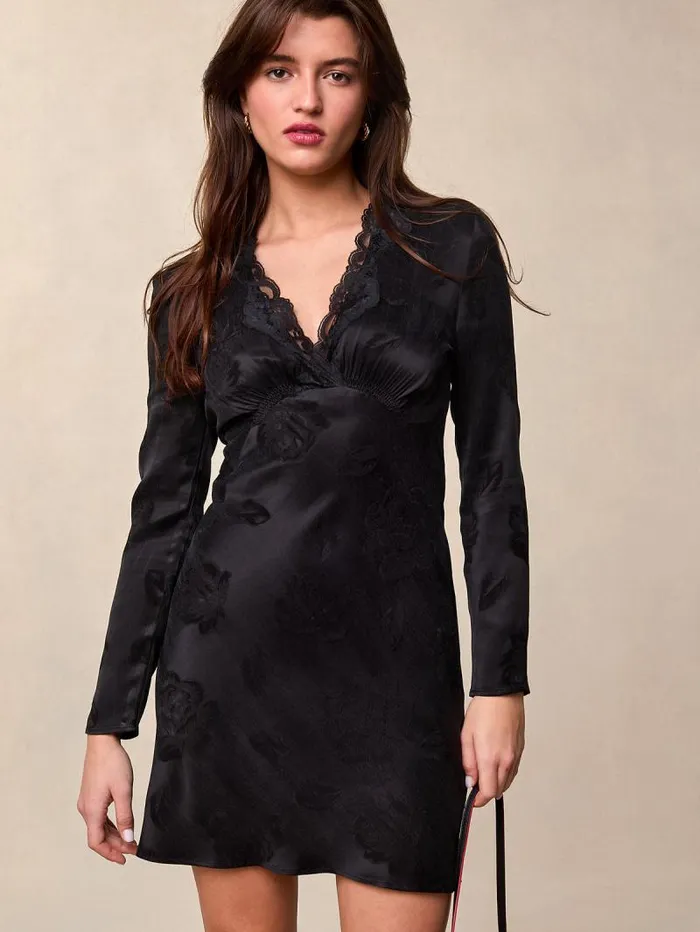 Rouje Dresses Women Minetta Dress Black Jacquard