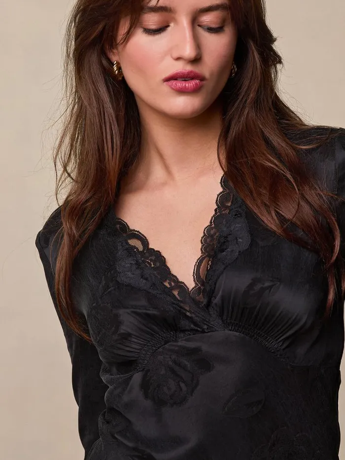 Rouje Dresses Women Minetta Dress Black Jacquard