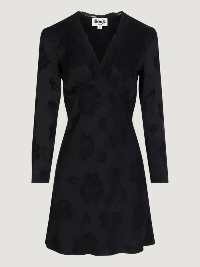 Rouje Dresses Women Minetta Dress Black Jacquard