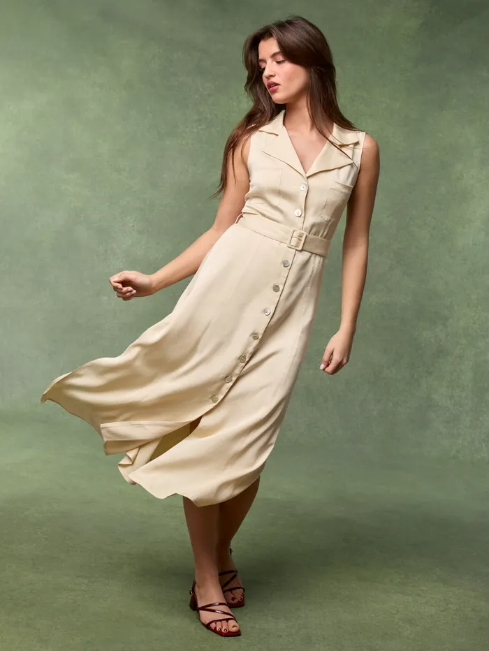 Rouje Dresses Women Raquel Dress Uni Beige
