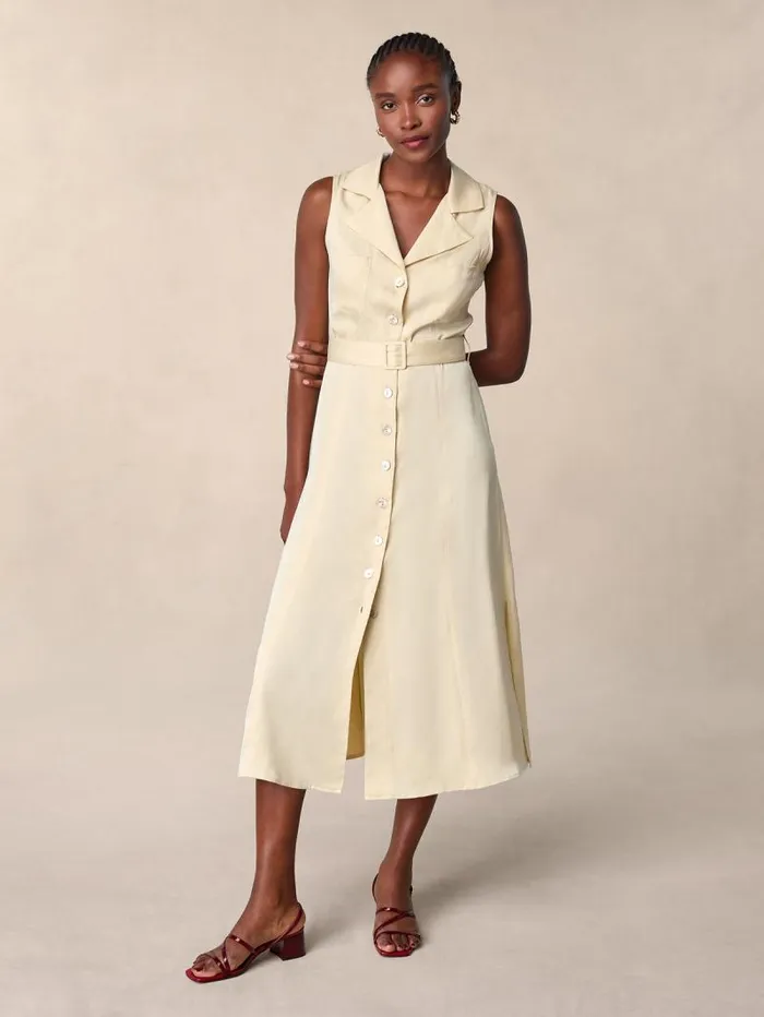 Rouje Dresses Women Raquel Dress Uni Beige