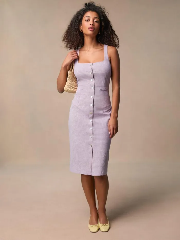 Rouje Dresses Women Rosina Dress Vichycloquee Lilas