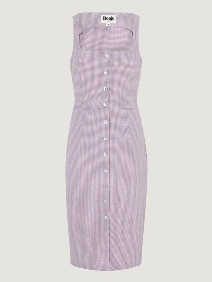 Rouje Dresses Women Rosina Dress Vichycloquee Lilas