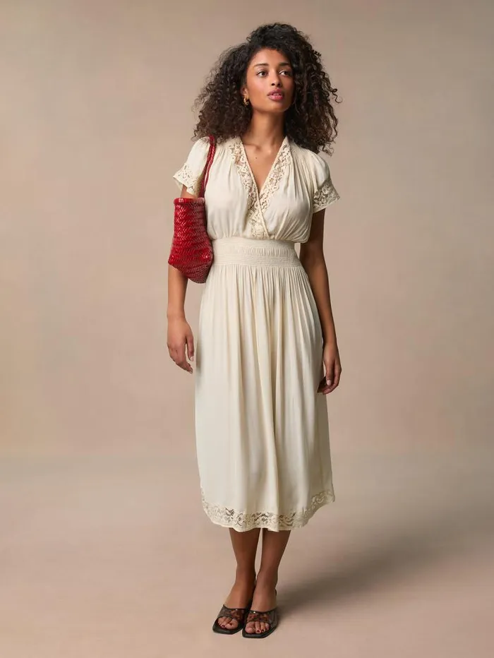 Rouje Dresses Women Ruthy Dress Uni Ecru