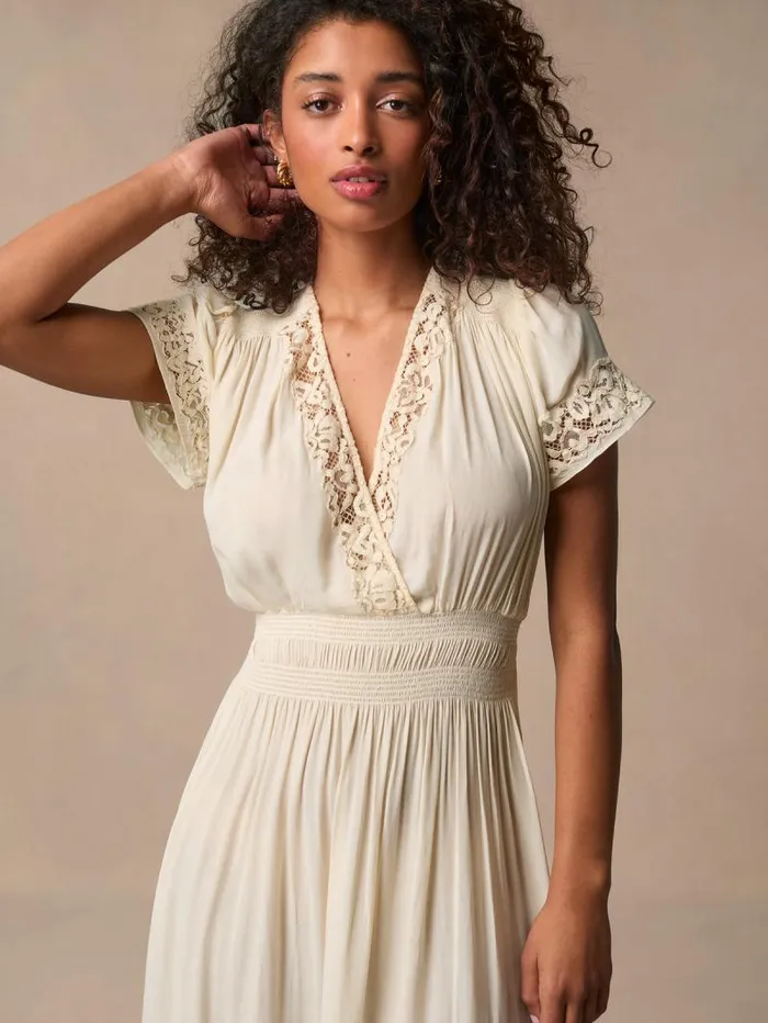 Rouje Dresses Women Ruthy Dress Uni Ecru