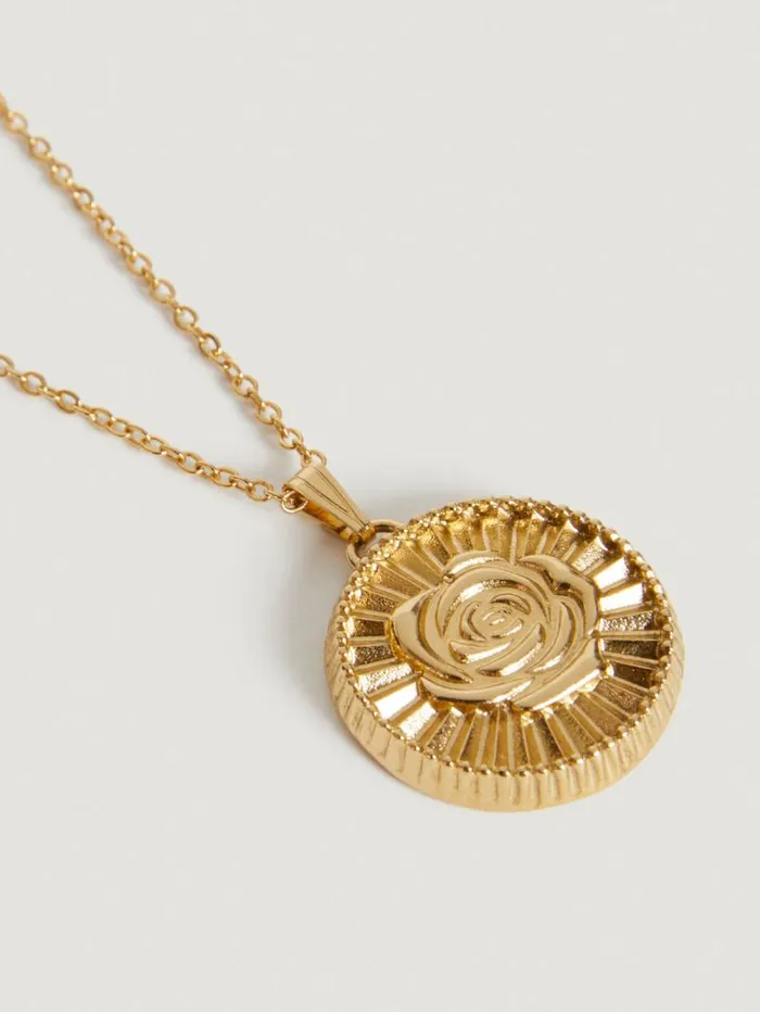 Rouje Jewelry and Accessories Women Mama Medallion Uni Or Vieilli