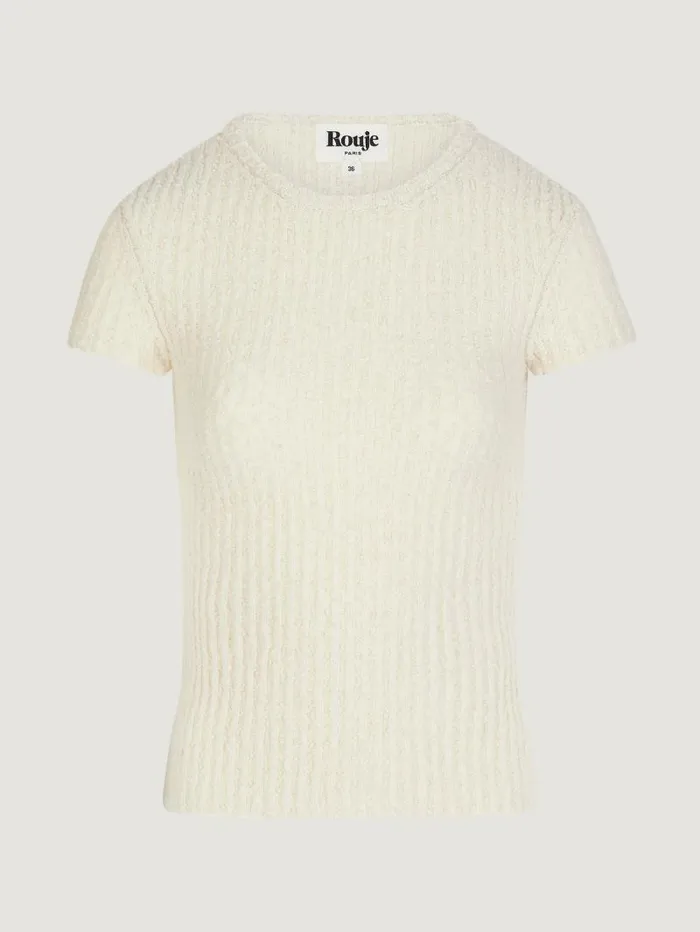Rouje Knits Women Aurelio Top Texture Ecru
