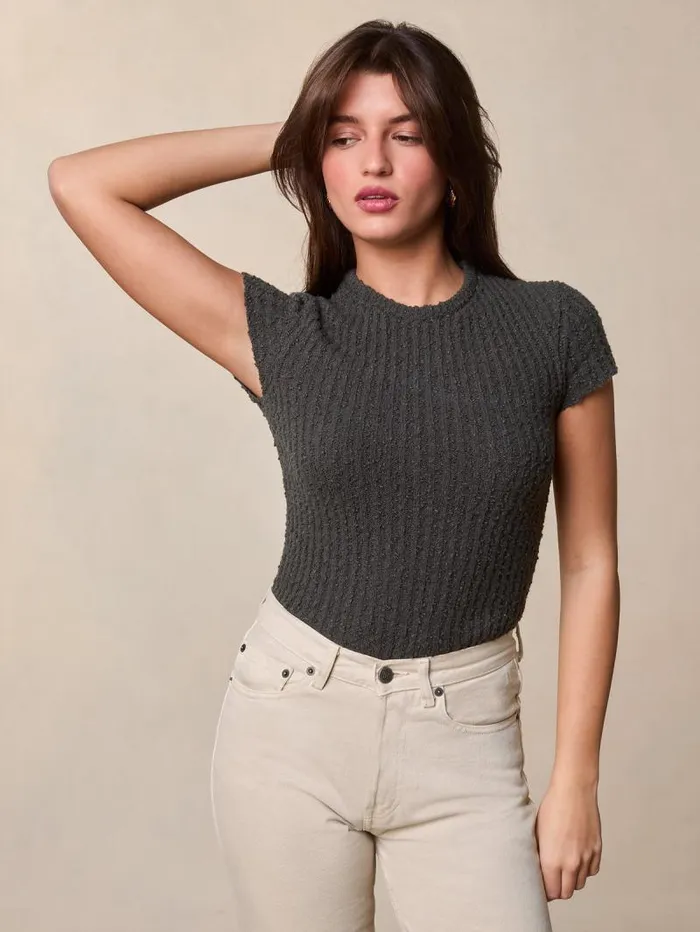 Rouje Knits Women Aurelio Top Texture Plomb