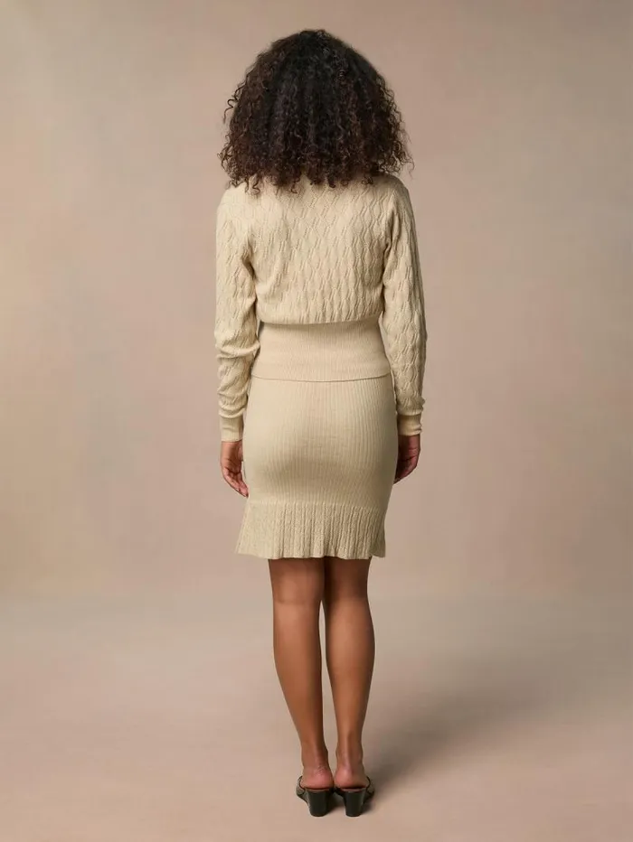 Rouje Knits Women Ismael Skirt Uni Sable
