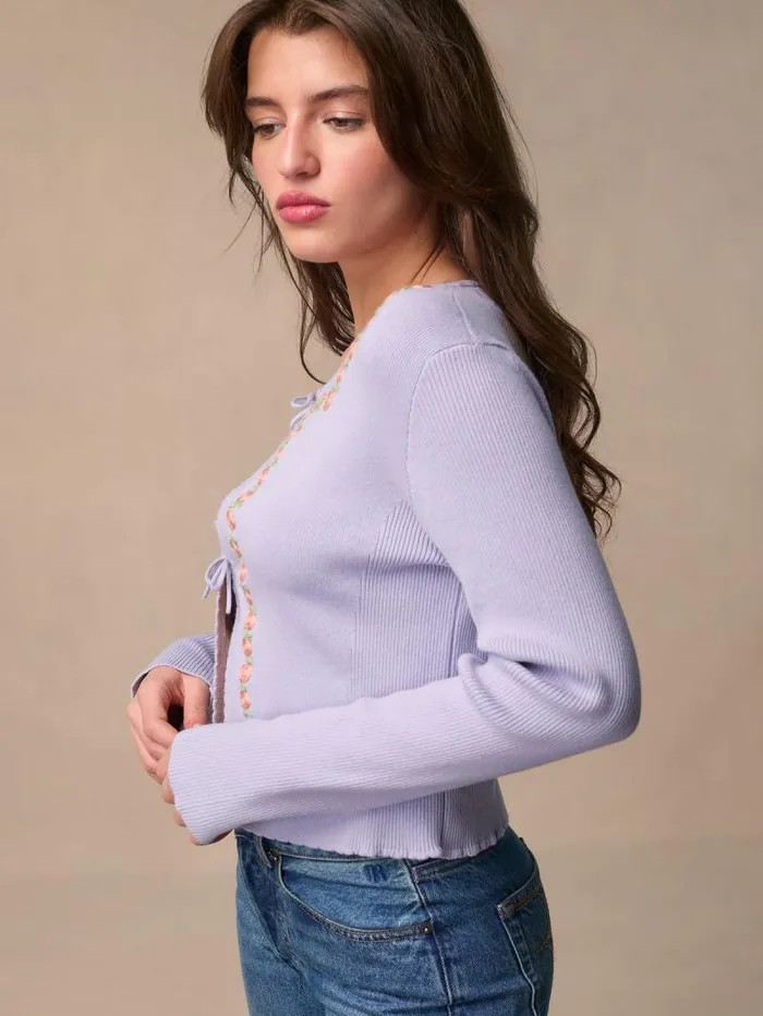 Rouje Knits Women Layana Top Uni Lilas