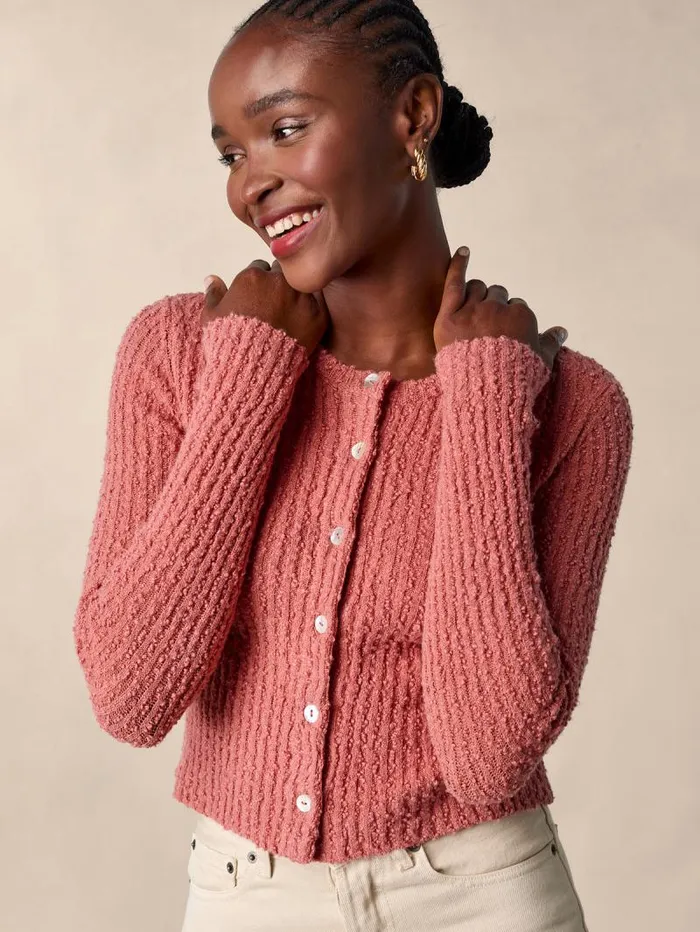 Rouje Knits Women Loica Cardigan Uni Blush