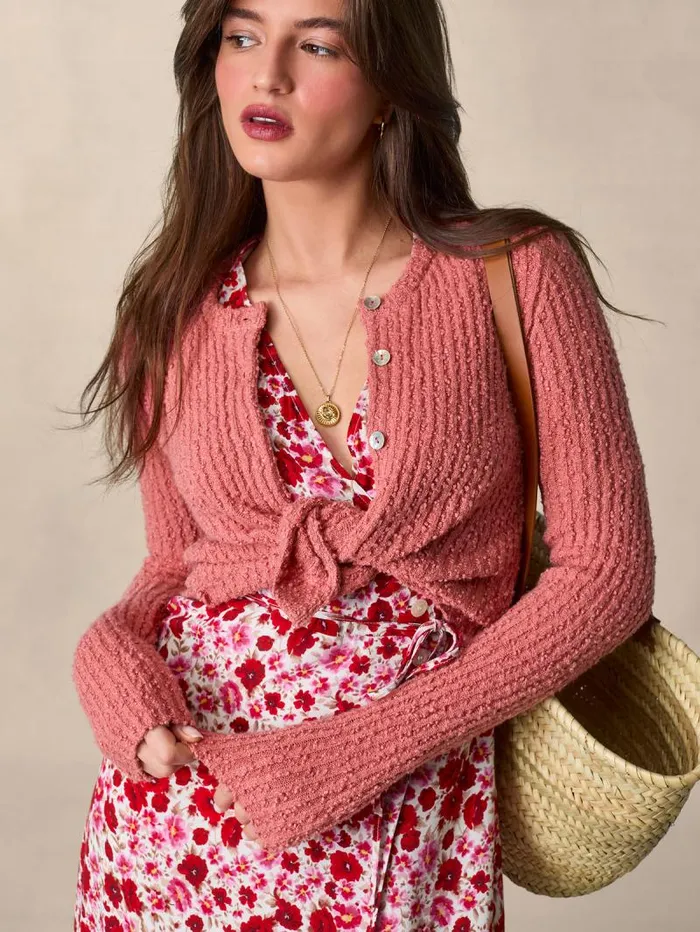 Rouje Knits Women Loica Cardigan Uni Blush