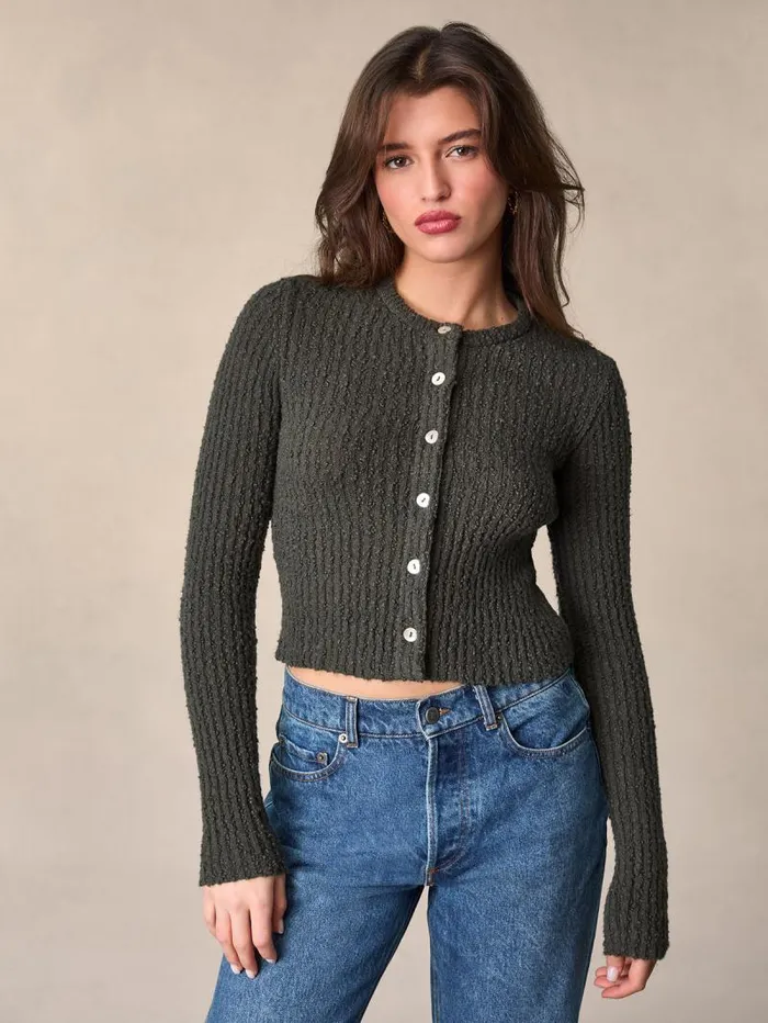 Rouje Knits Women Loica Cardigan Uni Plomb