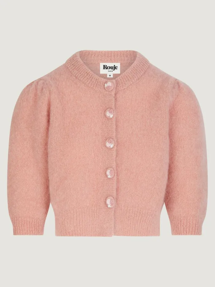 Rouje Knits Women Malik Cardigan Uni Poudre