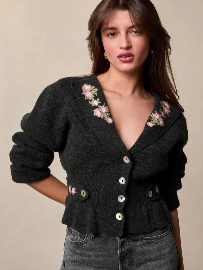 Rouje Knits Women Mava Cardigan Uni Gris