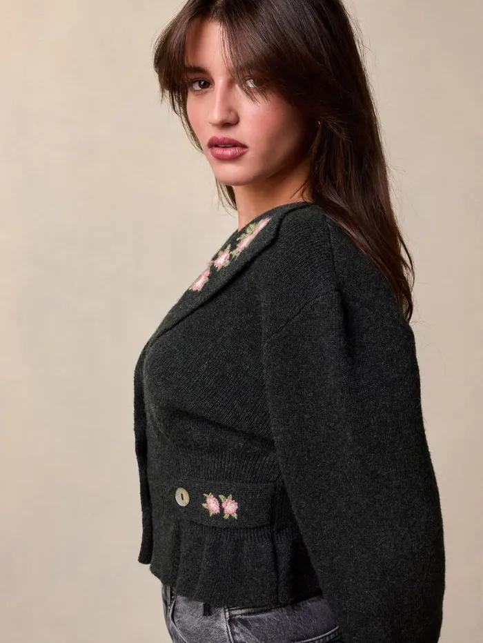 Rouje Knits Women Mava Cardigan Uni Gris