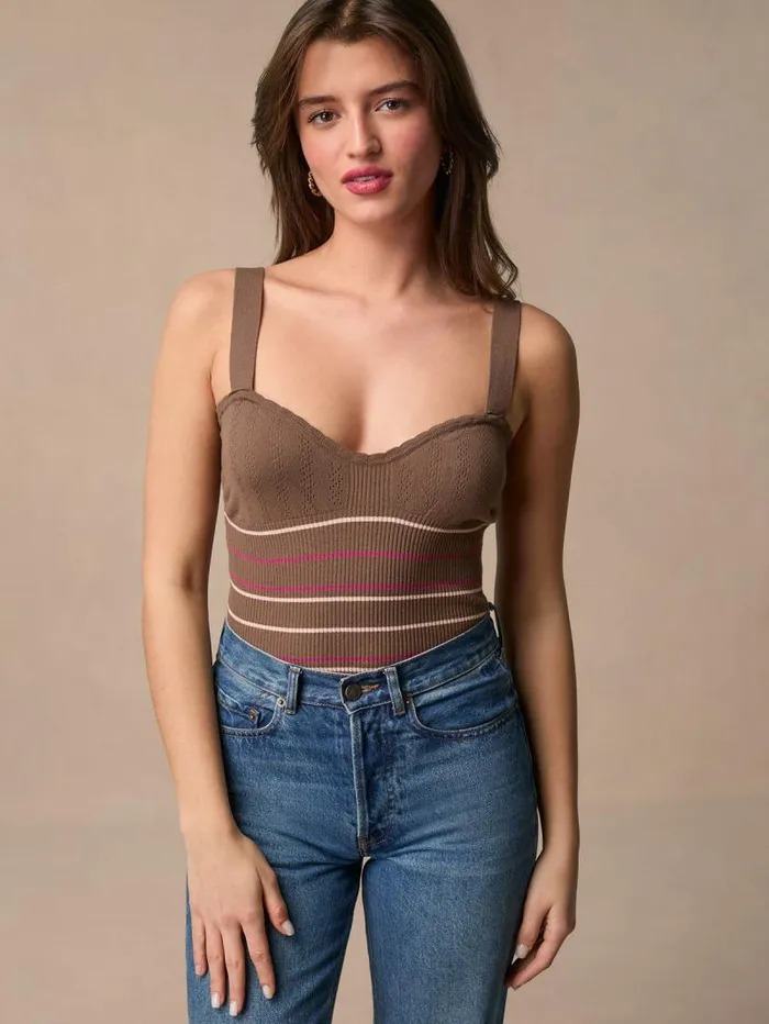Rouje Knits Women Myrtille Top Uni Marron