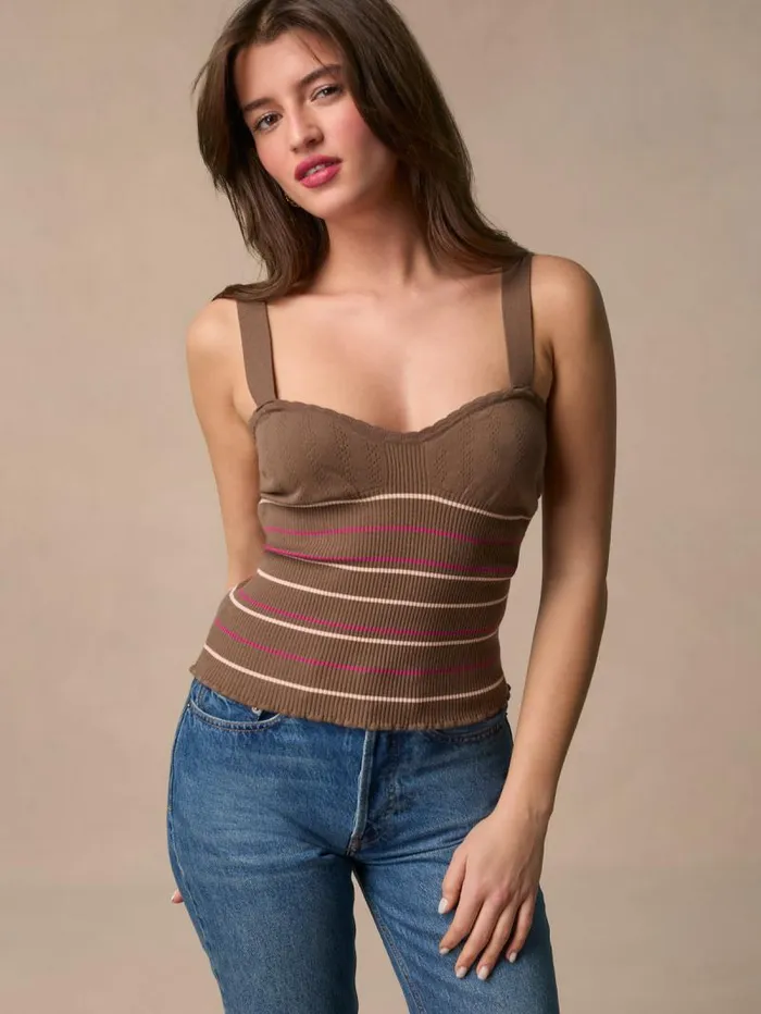 Rouje Knits Women Myrtille Top Uni Marron