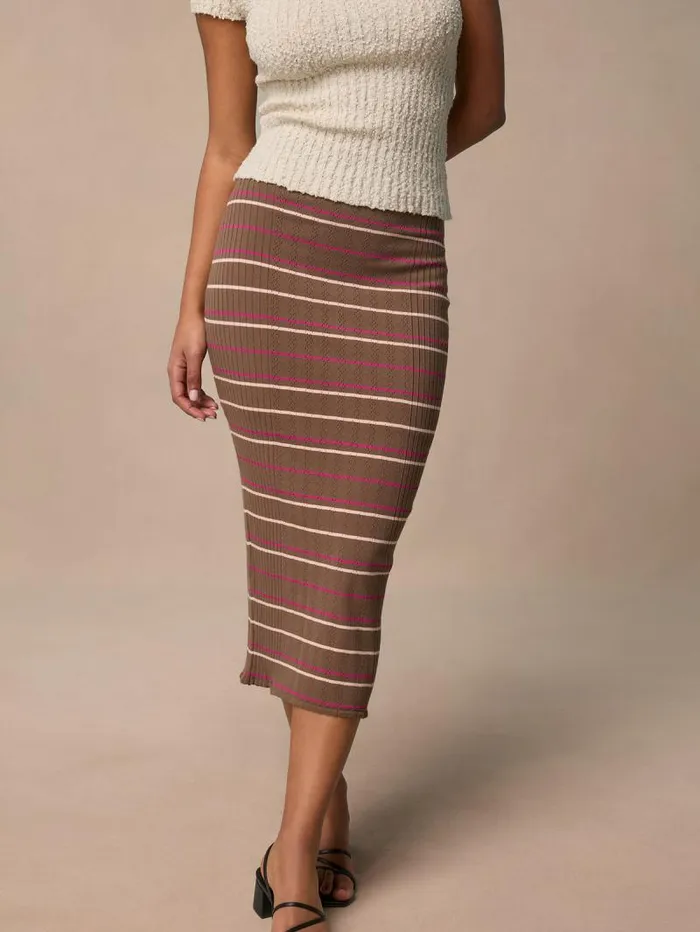 Rouje Knits Women Myrto Skirt Uni Marron