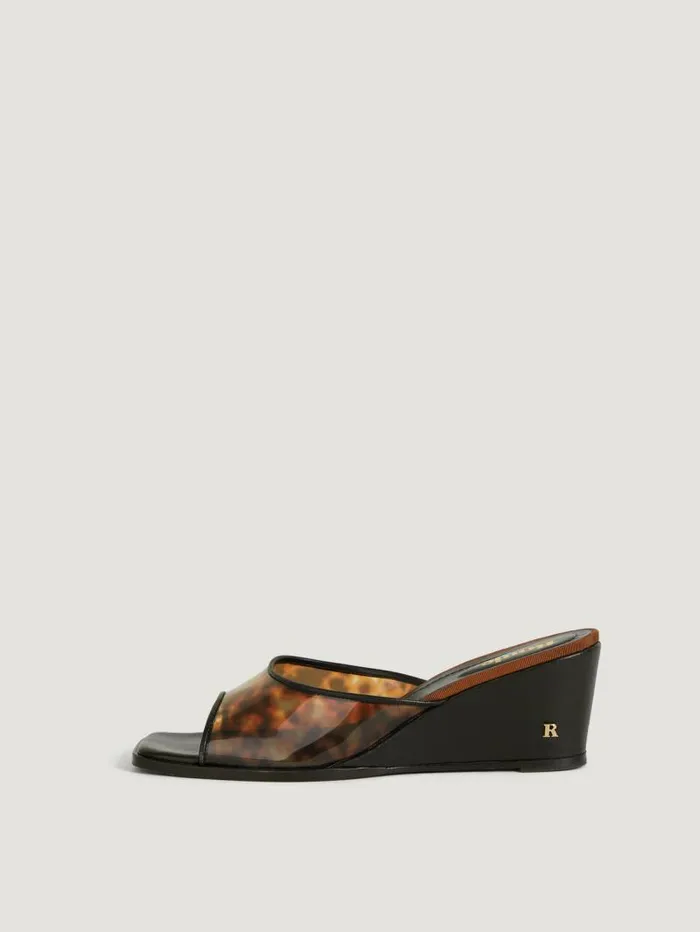 Rouje Knits Women Natty Mules Tortoise Noir