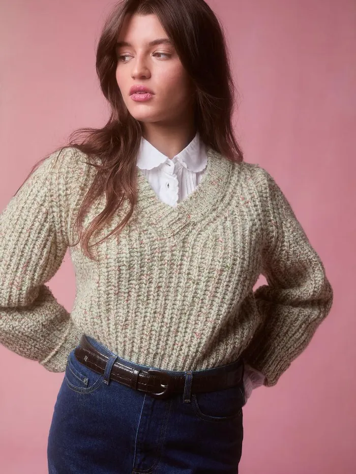 Rouje Knits Women Tatiana Sweater Uni Ecru