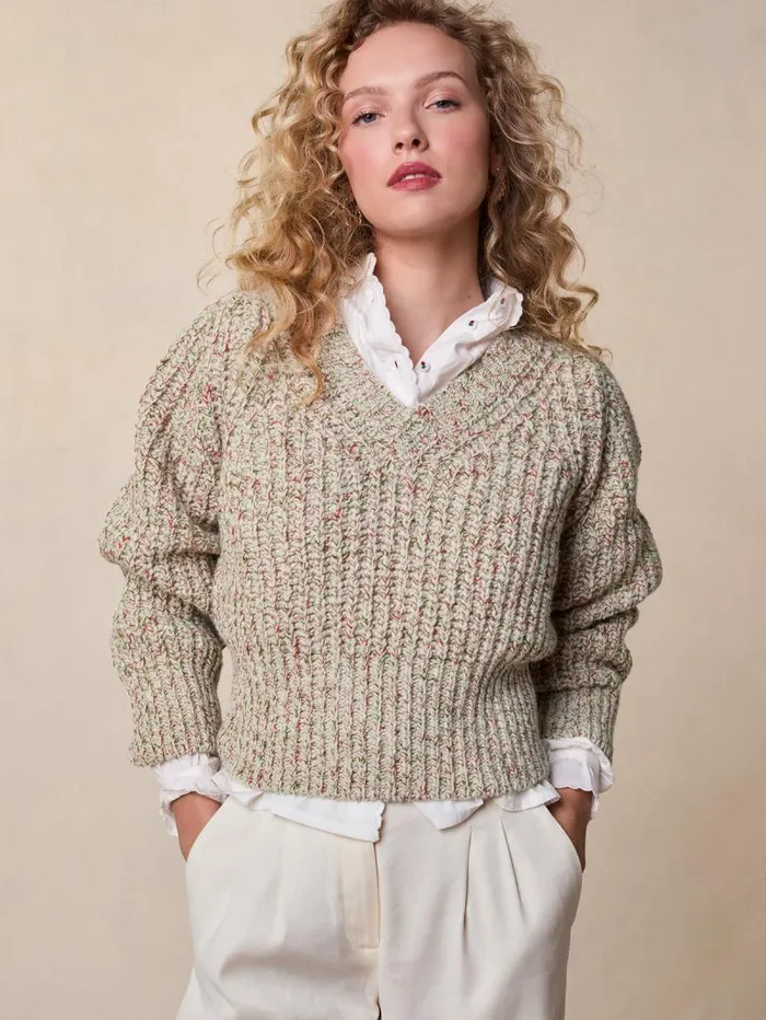 Rouje Knits Women Tatiana Sweater Uni Ecru