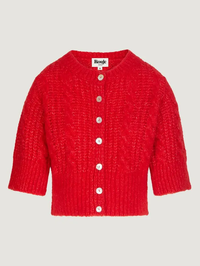 Rouje Knits Women Yvette Cardigan Uni Rouge