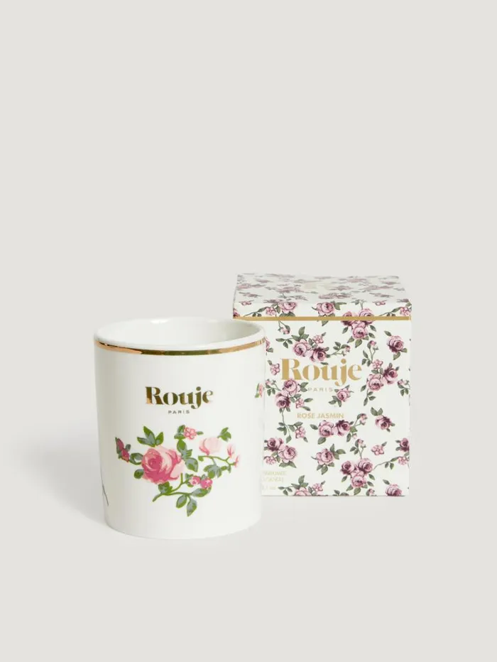 Rouje Lifestyle Women Rose Jasmin Candle Pink Flowers