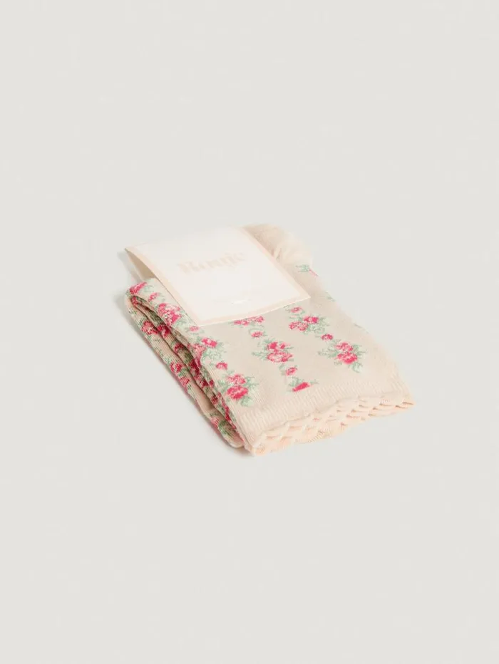 Rouje Lingerie Women Betsy Socks Charmeuse Poudre
