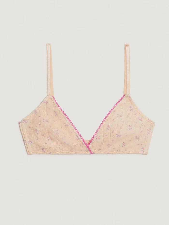 Rouje Lingerie Women Felicia Bra Charmeuse Poudre