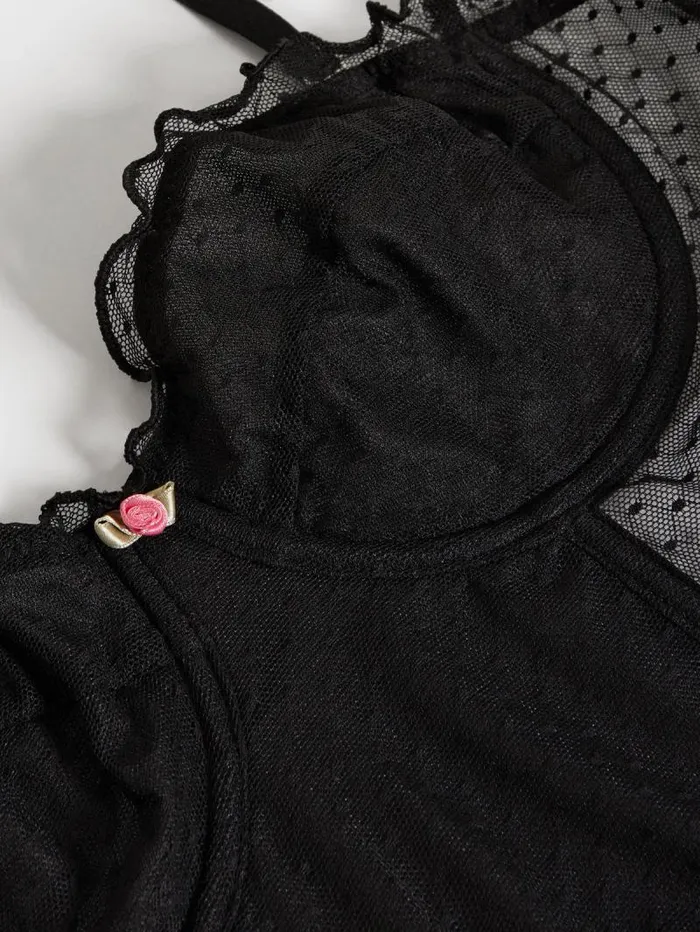 Rouje Lingerie Women Paco Top Black