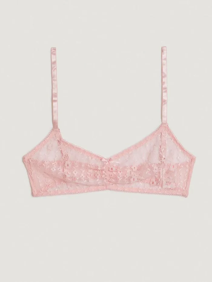 Rouje Lingerie Women Talia Bra Dentelle Rose